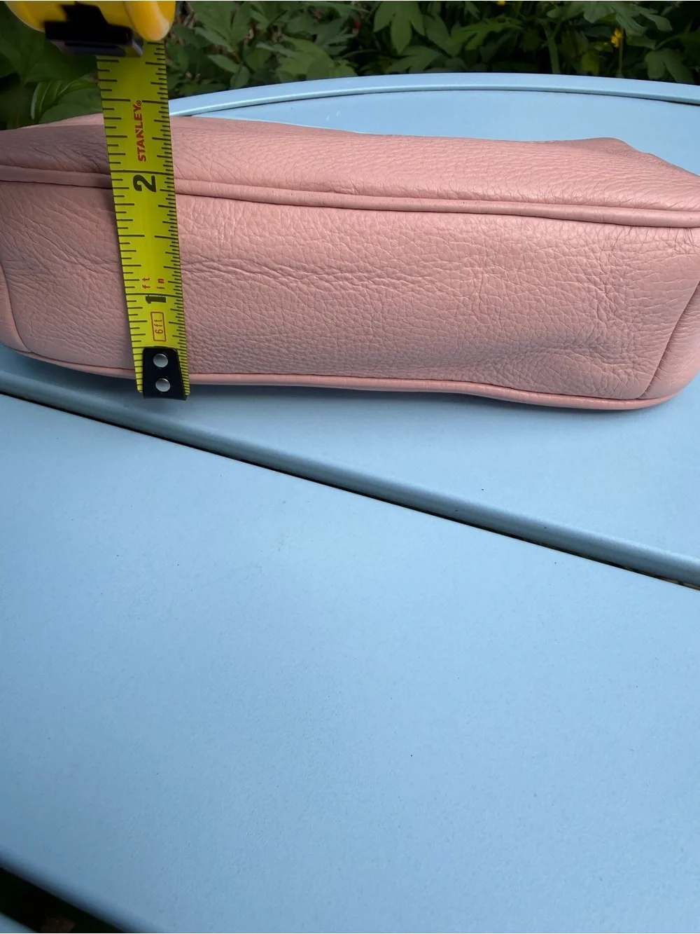 Coach Nolita 19 Blush Pink Pebbled Leather Chain Wristlet